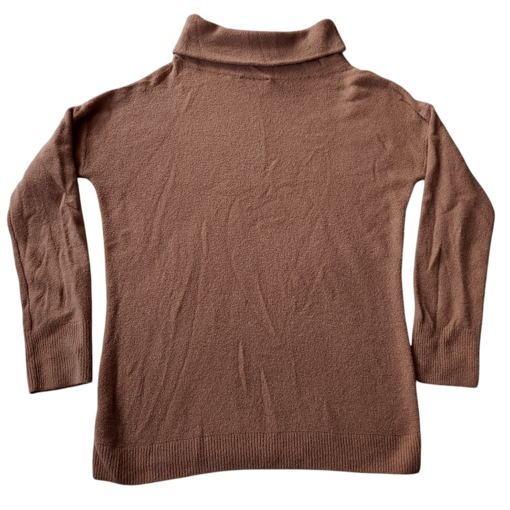 Lark & Ro Women's Boucle Turtleneck Oversized Sweater sz S